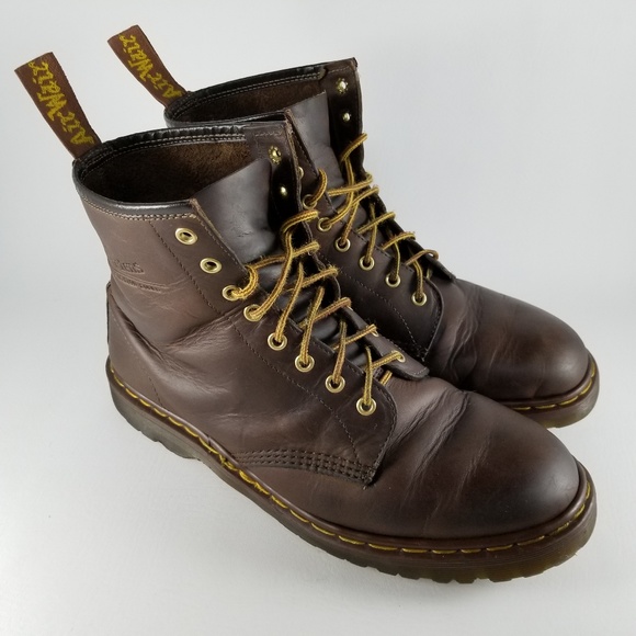 dr martens brown boots mens